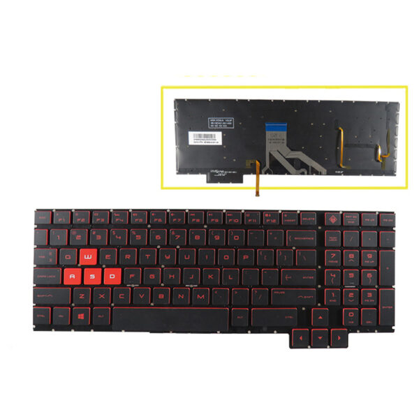 Bàn phím laptop HP OMEN 15-ce000, 15-ce012nl 15-ce013nl 15-ce014nl, 15-ce037no, 15-ce038no, 15-ce082no – 15-CE000 (CÓ ĐÈN)