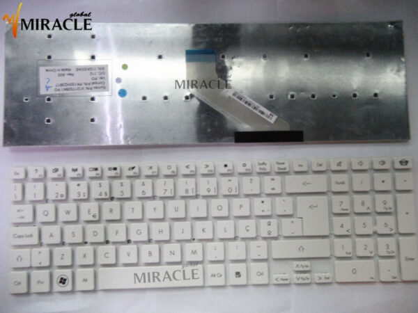 Bàn phím laptop Acer Aspire 5755 5830, V3-531, V3-551, V3-571, V3-572, V3-731, V5-561, E1-510, E1-522, E1-530, E1-532, E1-570, E1-572 – 5830 TRẮNG