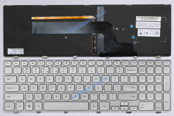 Bàn phím laptop Dell Inspiron 15 7000, 7537 BẠC CÓ ĐÈN (CHUẨN US)