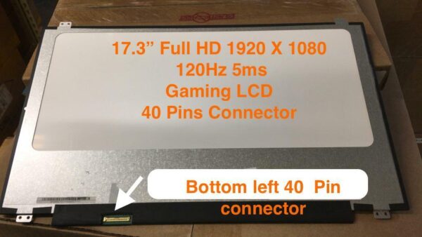 Màn Hình 17.3″ Led Slim 40p Fhd (120hz) =Có Viền= *Socket Trái*