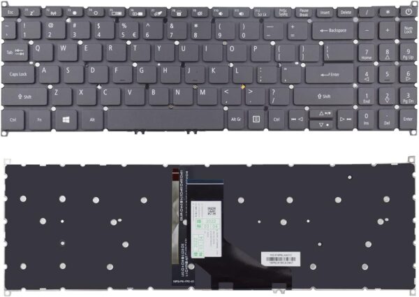 Bàn phím laptop Acer Aspire A515-51, A515-51G, A515-53, A515-53G, A515-53K (CÓ ĐÈN) *CÁP NGHIÊNG*