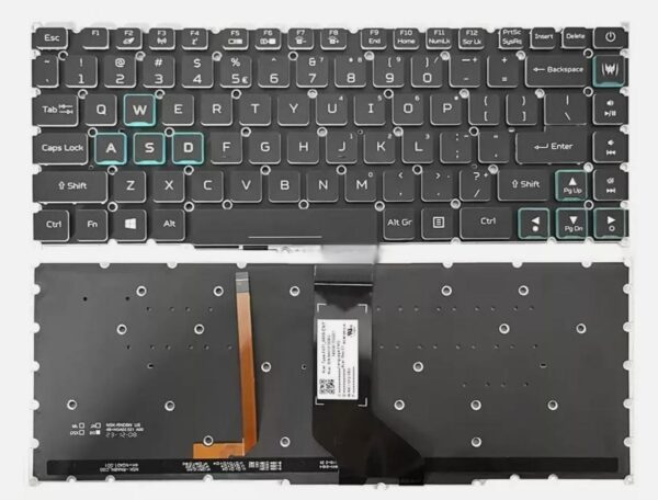 Bàn phím laptop Acer Predator Triton 500 PT515-51 PT515-52 Series (LED THƯỜNG, BH 6TH) *CÁP PHÍM LỚN*