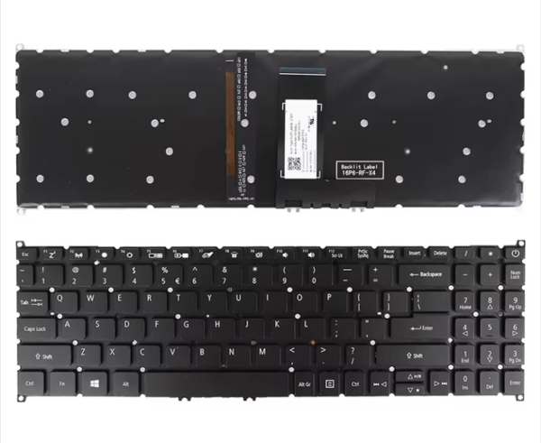 Bàn phím laptop Acer Swift 3 SF315-51, SF315-51G, N17P4, Acer Aspire 3 A315-22, A315-23, A315-34, A315-35, A315-42, A315-54, A315-55, A315-56, A315-57, A315-58, Acer Aspire 5 A515-43, A515-44, A515-45, A515-46, A515-52, A515-54, A515-55, A515-56 (LED, BH 6TH)