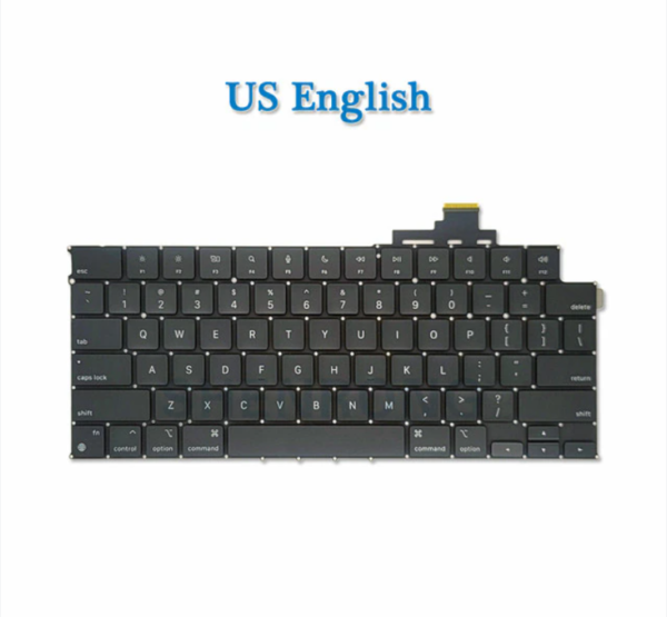 Bàn phím Apple Macbook Air 13” M2 A2681 (2022) EMC 4074, Air 13” M3 A3113 (2024) EMC 8611, Air 15” M2 A2941 (2023) EMC 8301, Air 15” M3 A3114 (2024) EMC 8612 (US, BH 6TH)