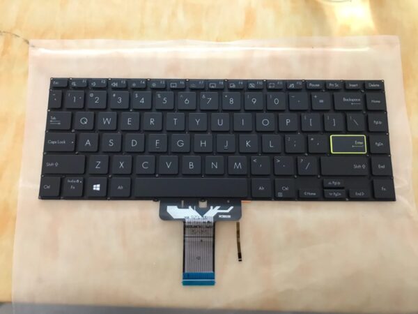 Bàn phím laptop Asus Flip 14 TM420 TM420UA TM420IA ĐEN (ENTER VIỀN VÀNG) *KO NÚT NGUỒN*