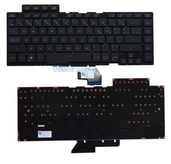 Bàn phím laptop Asus ROG GX502 GX502G GX502L GA502 GA502D GA502L GA502I GU502 GU502D GU502L GU502G ĐEN (LED ARGB, BH 6TH) *SOCKET CÀI*