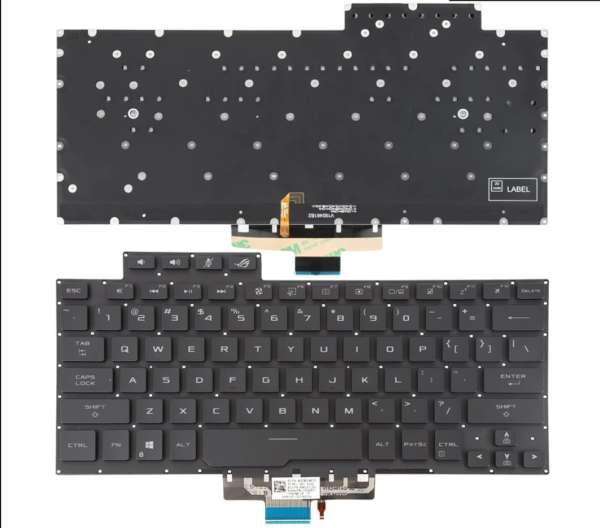 Bàn phím laptop Asus ROG Zephyrus G14, G14 GA401 GA401Q GA401I GA401Q GA401U (ĐEN, CÓ ĐÈN)