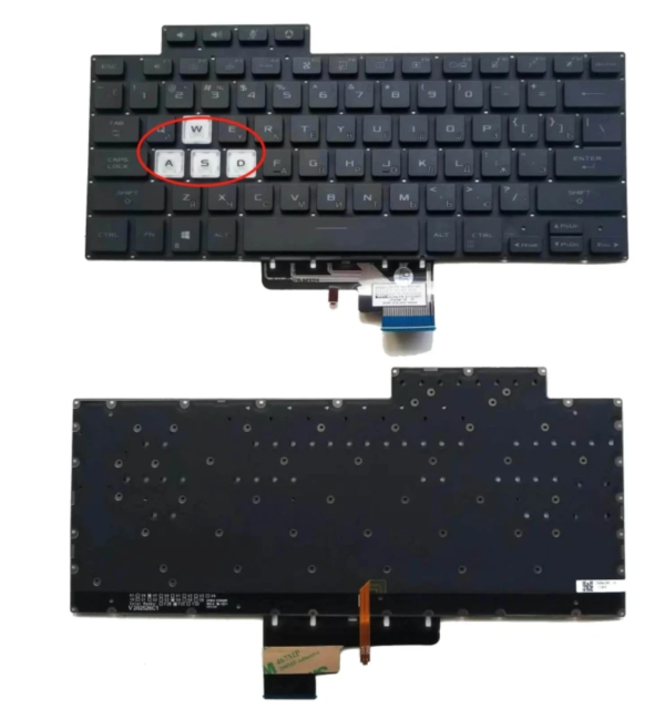 Bàn phím laptop Asus TUF Dash F15 FX516 FX516P FX516PC FX516PR FX516PM ĐEN (CÓ ĐÈN, BH 6TH)