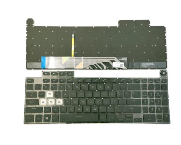 Bàn phím laptop Asus TUF Gaming A15 FA507 FA507I FA507R FA507Z, TUF Gaming A17 FA707 FA707R, Asus TUF Gaming F15 FX507 FX507Z, Gaming F17 FX707 FX707Z, Asus TUF Dash F15 FX517 FX517Z ĐEN (CÓ ĐÈN, BH 6TH) *CÁP NGANG*