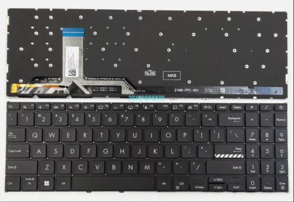 Bàn phím laptop Asus Vivobook 15 A1502 A1502Z A1503 A1503Z X1502 X1502Z X1502ZA X1702 X1702Z X1703 X1703Z X1703ZA ĐEN (LED, BH 6TH)