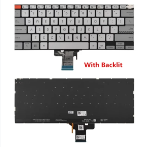 Bàn phím laptop Asus Vivobook Pro 14x OLED M3400 M3400Q M3400QA M3400QC M3401 M3401Q M3401QA M3401QC, Asus Vivobook Pro 14x OLED M4700 M4700PC M4700QC M7400 M7600 X7400 X3400 X3400P K3400P BẠC (CÓ ĐÈN, BH 6TH)