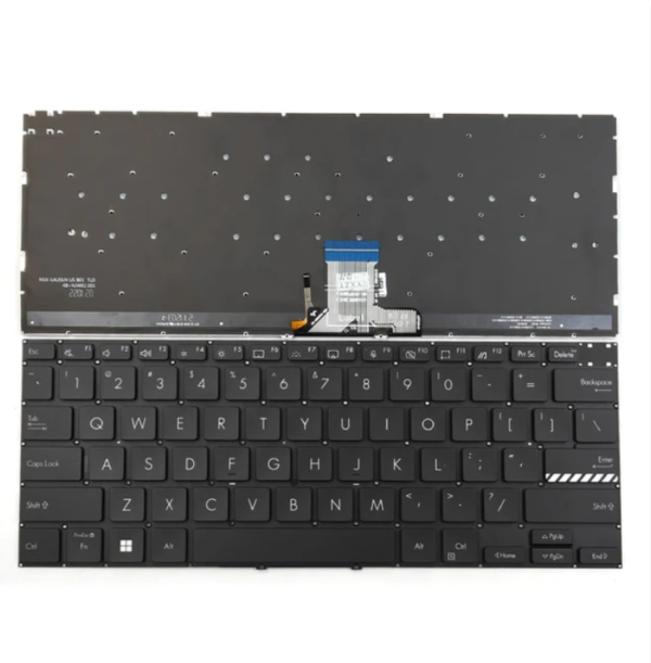 Bàn phím laptop Asus Vivobook Pro 14x OLED M3400 M3400Q M3400QA M3400QC M3401 M3401Q M3401QA M3401QC, Asus Vivobook Pro14x OLED M4700 M4700PC M4700QC M7400 M7600 X7400 X3400 X3400P K3400P ĐEN (CÓ ĐÈN, BH 6TH)