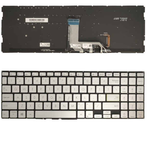 Bàn phím laptop Asus VivoBook S15 X513 D513 E513 F513 R513 S513 K513 M513 M533 V5100 V5050 M5600 S5600, Vivobook A515 A515E A515EA BẠC (ZIN)