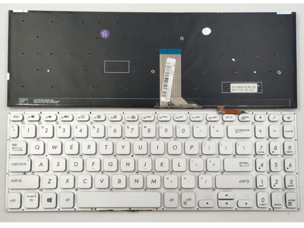 Bàn phím laptop Asus VivoBook S15 X513 D513 E510 E513 F513 R513 S513 K513 M513 M533 V5100 V5050 M5600 S5600, Vivobook A515 A515E A515EA ĐEN (CÓ ĐÈN)
