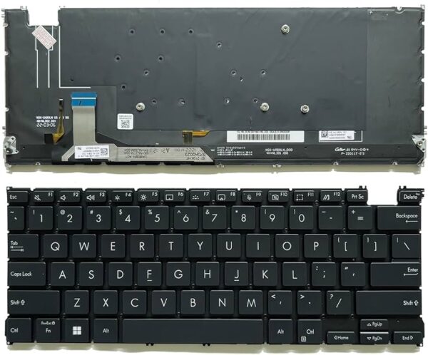 Bàn phím laptop Asus Zenbook 14 OLED UX3402 UX3402Z UX3402ZA UX3402VA UM5302T UM3402 (CÓ ĐÈN, BH 6TH)