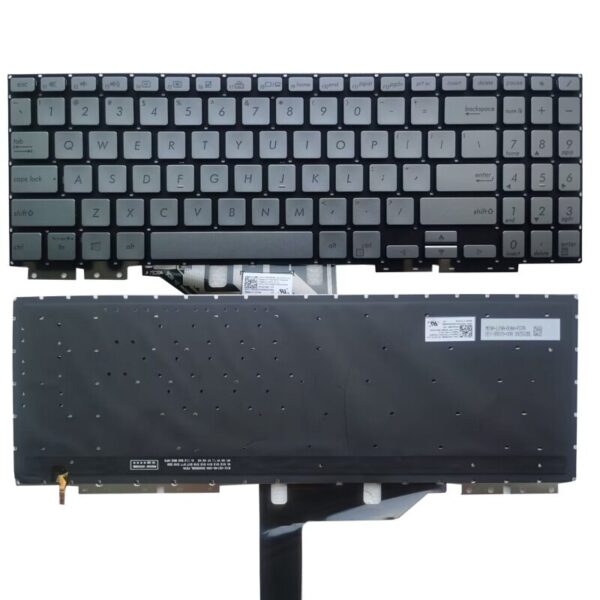 Bàn phím laptop Asus ZenBook Flip 15 UX562 UX562F UX562FA UX562FD UX562FDX BẠC (CÓ ĐÈN, BH 6TH)
