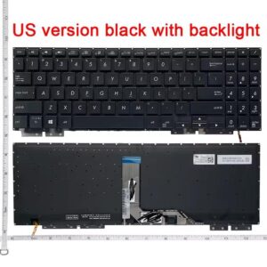 Bàn phím laptop Asus ZenBook Flip 15 UX562 UX562F UX562FA UX562FD UX562FDX ĐEN (LED, BH 6TH)