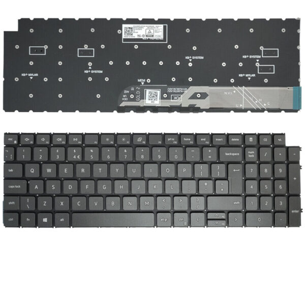 Bàn phím laptop Dell Inspiron 15 3511 3515 3520 3521 5510 5515 7510 16 7610, Vostro 15 3510 3515 3520 3525 5510 5515 ĐEN *Gen 11 12*