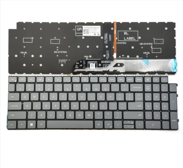 Bàn phím laptop Dell Inspiron 15 3511 3515 3520 3521 5510 5515 7510 16 7610, Vostro 15 3510 3515 3520 3525 5510 5515 XÁM (CÓ ĐÈN)