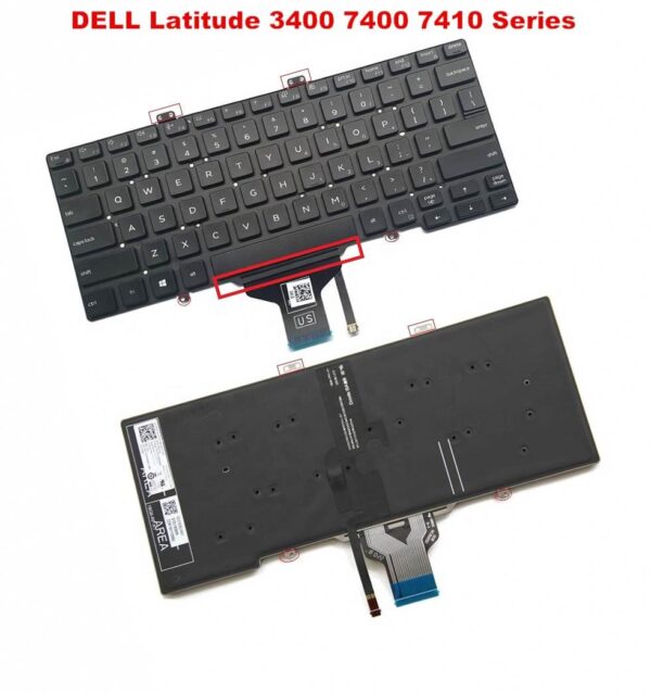 Bàn phím laptop Dell Latitude 3400 5400 5401 5402 5410 7400 7410 (KO CHUỘT)
