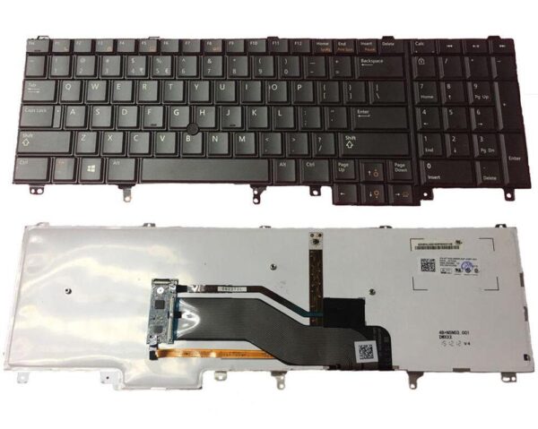 Bàn phím laptop Dell Precision M2800 M4600 M6600 M4700 M4800 M6700 M6800, Latitude E6520 E6530 E6540 E5520 E5530 CHUỘT, ĐÈN (BH 6TH)