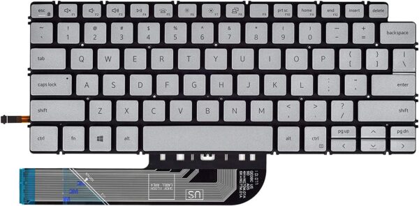Bàn phím laptop Dell Vostro 5390 5391 5490 5491 5493 5498 7390 7391 7490 7491, Latitude 3301 3311 3410, Vostro 3400 (Gen 11) BẠC (CÓ ĐÈN)