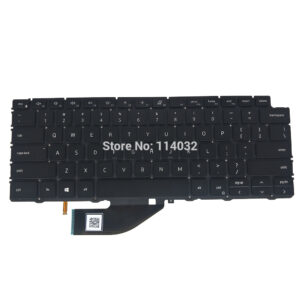Bàn phím laptop Dell XPS 13 7390 Tablet 2-in-1, Dell XPS 13 9310 2-in-1 ĐEN (CÓ ĐÈN)
