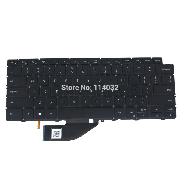 Bàn phím laptop Dell XPS 13 7390 Tablet 2-in-1, Dell XPS 13 9310 2-in-1 ĐEN (CÓ ĐÈN)