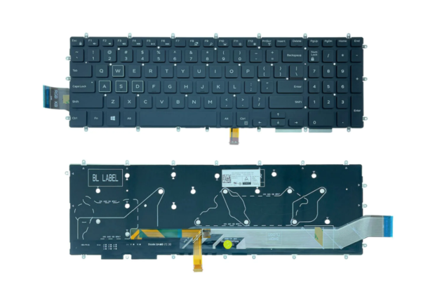 Bàn phím laptop Gaming G3 3000, G3 3579, G3 3590, G3 3779, Gaming G5 5000, Gaming G5 5500, G5 5587, G5 5590, Gaming G7 7000, G7 7588, G7 7590, G7 7790 (LED RGB, BH 6TH) *CÁP LED NHIỀU CHÂN*