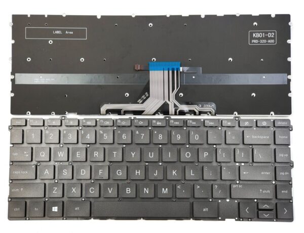 Bàn phím laptop HP Envy X360 13-ay000, 13-ba000, 13t-ba000, 13-bd000, TPN-C147, TPN-C145, HP Envy Convertible 15m-eu000, 15m-eu0013dx, 15m-eu0023dx, 15m-es000, 15m-es0013dx ĐEN (Cáp ngắn) (Có đèn)