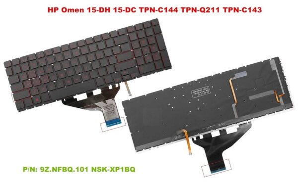 Bàn phím laptop Hp Omen 15-dc 15t-dc 15-dc000 15t-dc000, 15-dh 15t-dh 15-dh000, 15t-dh000 (CÓ ĐÈN)