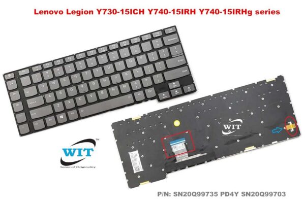 Bàn phím laptop Lenovo Legion Y730-15ICH, Lenovo Legion Y740-15IRH (LED RGB, BH 6TH)