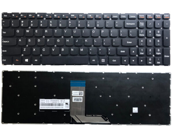 Bàn phím laptop Lenovo Yoga 500-15IBD, 500-15IHW, 500-15ISK, 500S-15ISK, M51-80, Flex 3-15 1570 1580, Edge 2 1580, Ideapad 700-15ISK, 700-17ISK