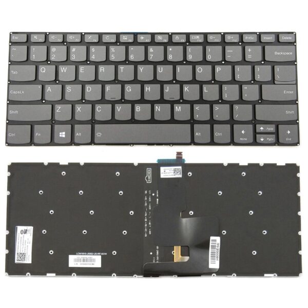 Bàn phím laptop Lenovo Yoga 520-14IKB, Ideapad V330-14ISK, V330-14IKB, V130-14IKB, V330-14ARR, 330S-14AST, 330S-14IKB, S340-14API, S340-14IWK, S340-14IWL (ZIN, KHÔNG NÚT NGUỒN)