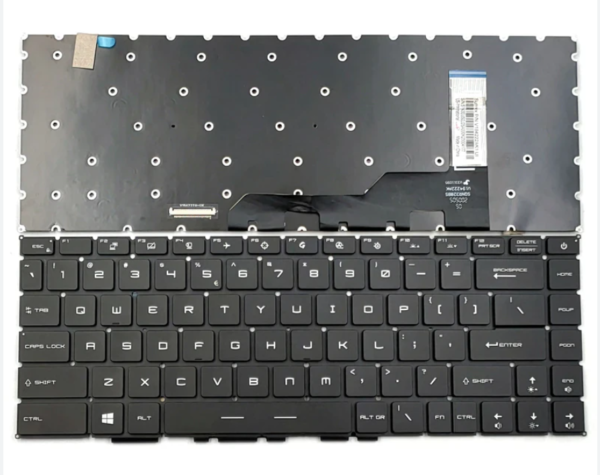 Bàn phím laptop MSI Stealth GS66, Raider GE66, Vector GP66, MSI Modern 14 B11ML B11MO B11MU B11SB B11S B4MW B45MW, Modern 15 M15 A4M A5M, MS-14D3, MS-16V1, MS-1541, MS-1542, MS-1552 (LED ARGB, BH 6TH) *SOCKET CÀI*