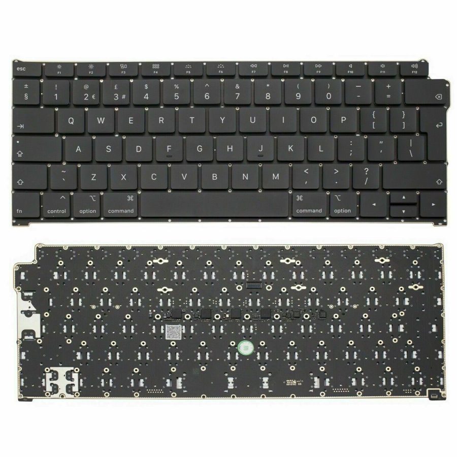 Bàn phím MacBook A1932 layout UK tương thích MacBook Air 13" 2018–2019. Gõ nhẹ, layout chuẩn UK, bảo hành 6 tháng – thay nhanh tại Hiển Laptop.