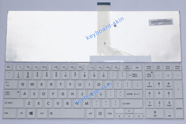 Bàn phím laptop Toshiba Satellite C850 C855 L850 L855 L870 L875 L950 L955 P850 P855 P870 P875 S850 S855 S870 S875 B654, Satellite Pro R50-C, Tecra A50-A, A50-C, Z50-C – C850 TRẮNG