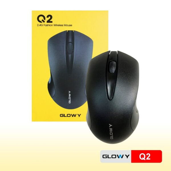 Chuột Ko Dây Glowy Q2 (Đen)