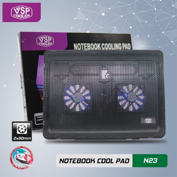ĐẾ TẢN NHỆT LAPTOP VSP N23 – 2FAN