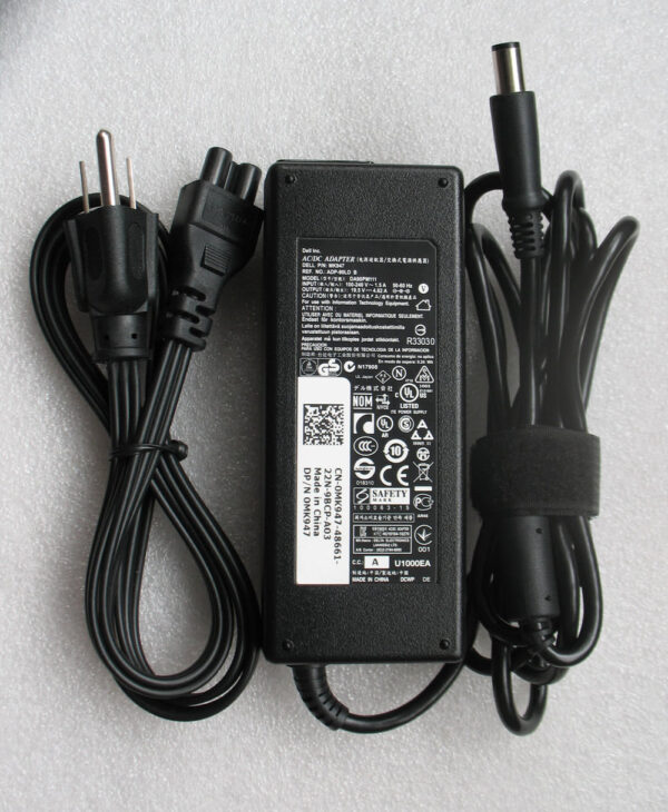 Sạc laptop Dell 19.5V-4.62A (Đầu kim) – ZIN