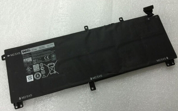 Pin laptop Dell  XPS 15 9530 Precision M3800 T0TRM 245RR 0H76MY H76MV Y758W – M3800 NGẮN 61WH (ZIN) – 6 CELL