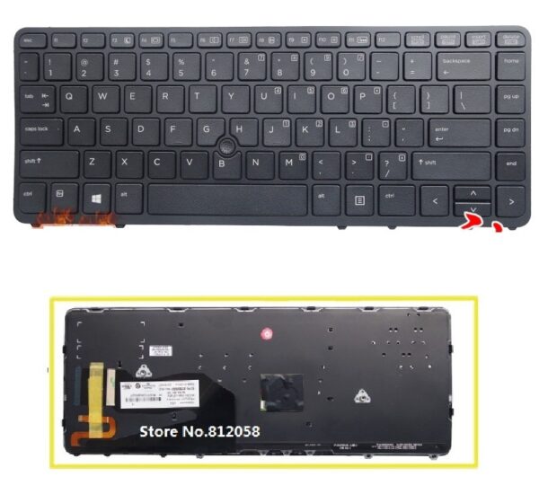 Bàn phím laptop HP EliteBook 840 G1, 840 G2, 850 G1, 740 G1, 740 G2, 745 G2, 750 G1, 755 G2, Zbook 14 – 840 G1(CÓ CHUỘT)