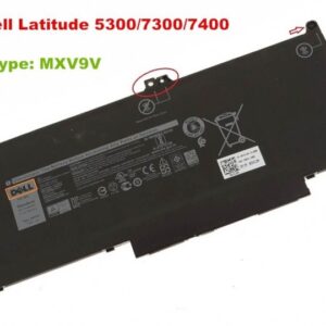 Pin laptop Dell Latitude 5300 7300 7400, MXV9V (ZIN) – 4 CELL
