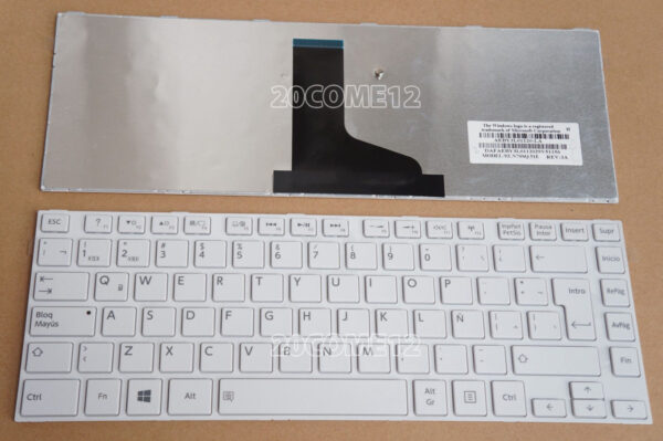 Bàn phím laptop Toshiba Satellite L800 L805 L830 L840 L845 C800 C840 C845 M600 M640 M840 R840 – L840 TRẮNG