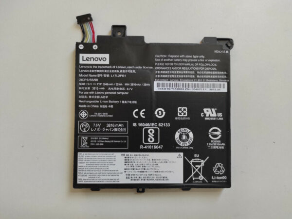 Pin laptop Lenovo V130-14IGM, V130-14IKB, V330-14IKB, V330-14AR, L17C2PB1 L17C2PB2 L17L2PB1 L17M2PB2 (ZIN) – 2 CELL