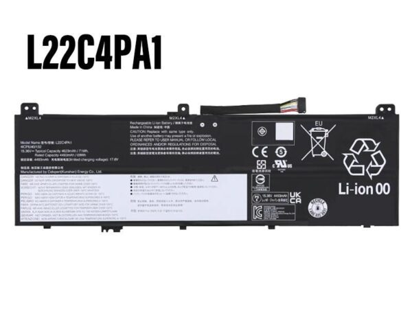 Pin laptop Lenovo Yoga 7 14ARP8, Yoga 7 14IRL8, Yoga 7 16IRL8, L22C4PA1 L22M4PA1 L22L4PA1 L22D4PA1 L22B4PA1 (ZIN) – 4 CELL