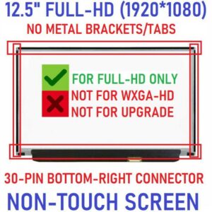 Màn hình laptop Lenovo Thinkpad X240 X250 X260, Dell Latitude 7280 7290 – 12.5″ LED SLIM FHD (KO PÁT, 30PIN)