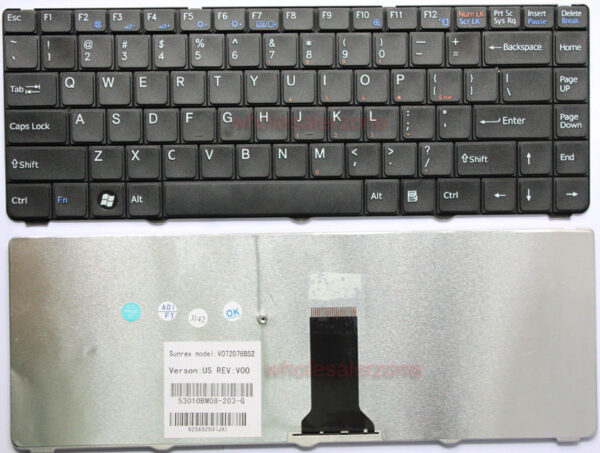 Bàn phím laptop Sony Vaio VGN-NR, VGN-NS  – VGN-NR ĐEN