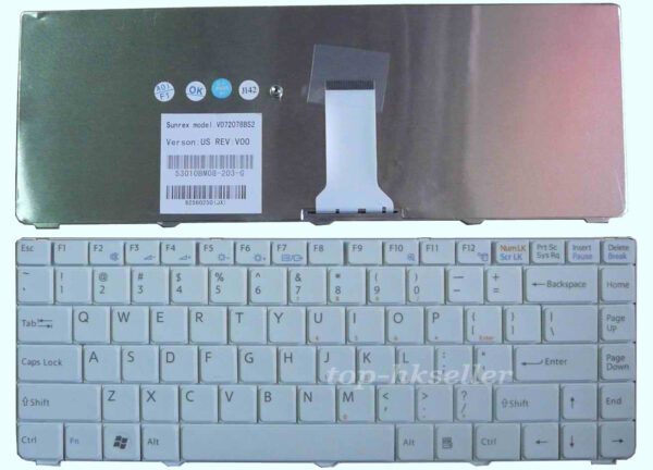 Bàn phím laptop Sony Vaio VGN-NR, VGN-NS – VGN-NR TRẮNG