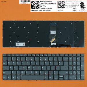 Bàn phím laptop Lenovo Ideapad V330-15IKB, V330-15ISK, S340-15API, S340-15, S340-15IML, S340-15IWL, 330S-15ARR, 330S-15AST, 330S-15ISK , 720S-15ISK, 720S-15IKB, Yoga C740-15IML, IdeaPad 3 15IJL05, Ideapad 3 15IML05, Ideapad 3 15ITL05, Ideapad 3 15ADA05, Ideapad 3 15ARE05, Ideapad 3 15IGL05, Ideapad 3 15IIL05, ThinkBook 15-IIL 20SM, Thinkbook 15-IML 20RW (KHÔNG NÚT NGUỒN)